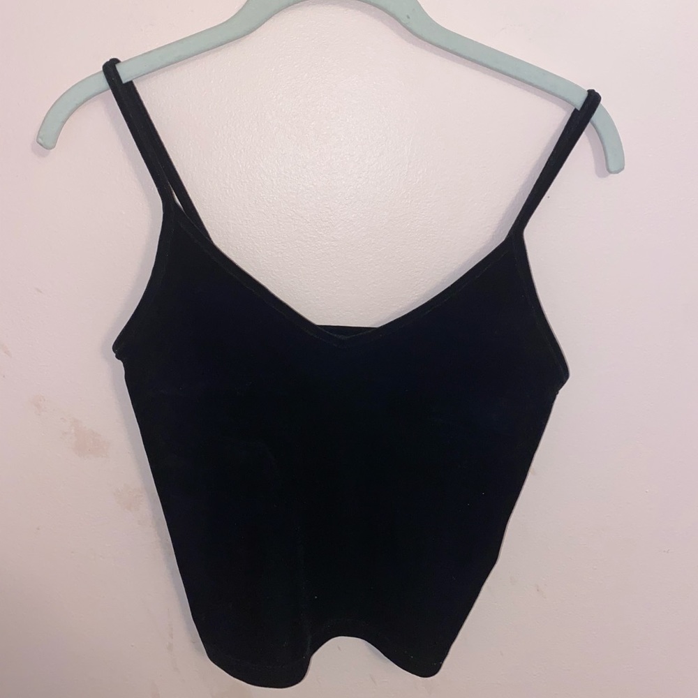 Velvet Cropped Top